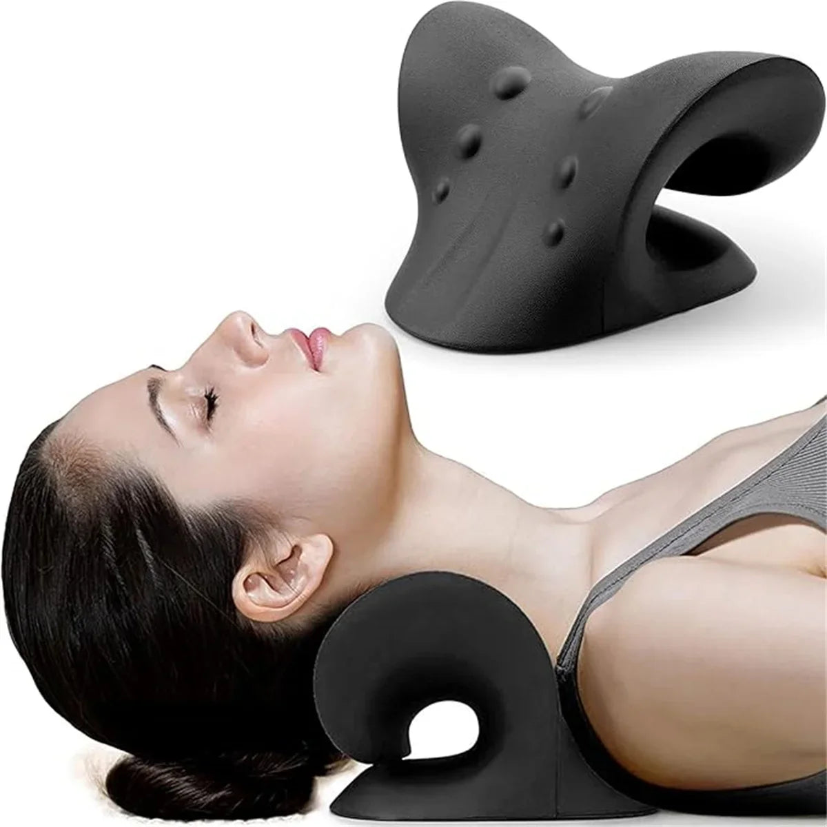 Carevitly-Neck Support Pillow for Alignment & Comfort