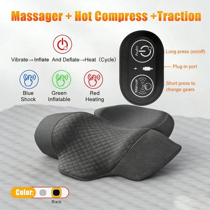 Heated Cervical Neck Massager Pillow – Carevitly Neck Support