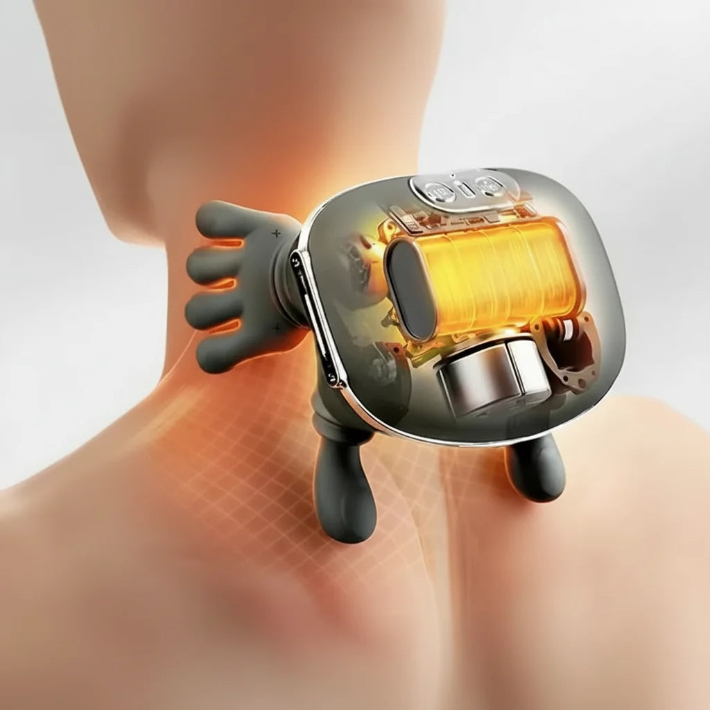 Carevitly N7 Heated Neck & Shoulder Massager with Kneading Massage
