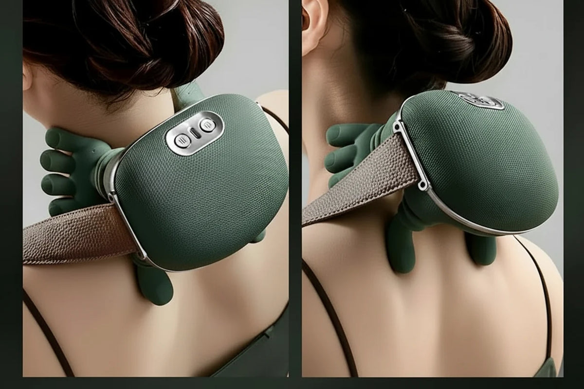 Carevitly N7 Heated Neck & Shoulder Massager with Kneading Massage