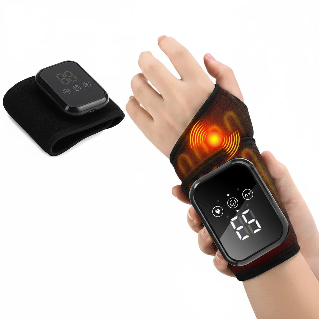 Electric Heated Wrist Brace with Gentle Vibration – Adjustable Comfort Wear