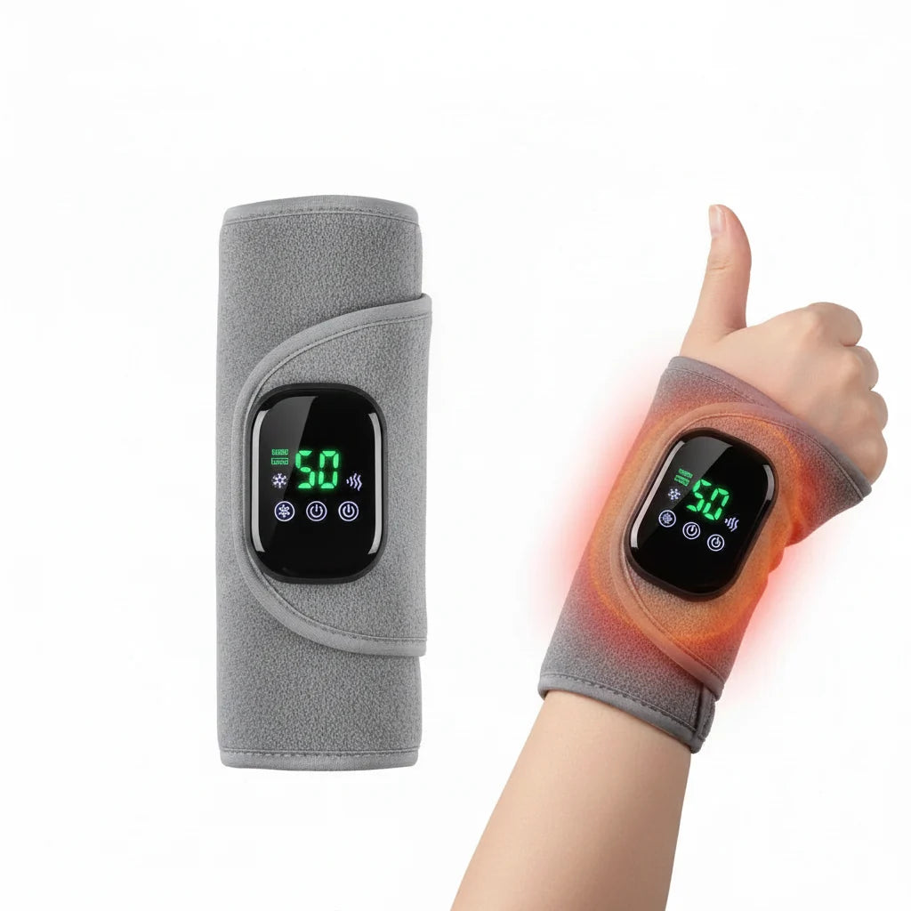 Electric Heated Wrist Brace with Gentle Vibration – Adjustable Comfort Wear