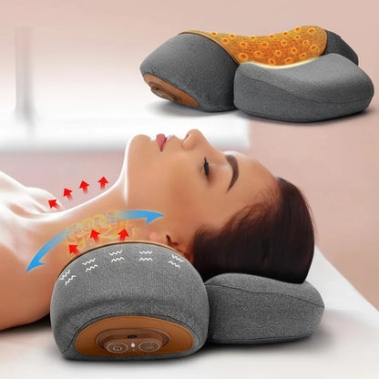 Heated Cervical Neck Massager Pillow – Carevitly Neck Support