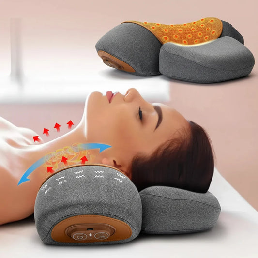 Heated Cervical Neck Massager Pillow – Carevitly Neck Support