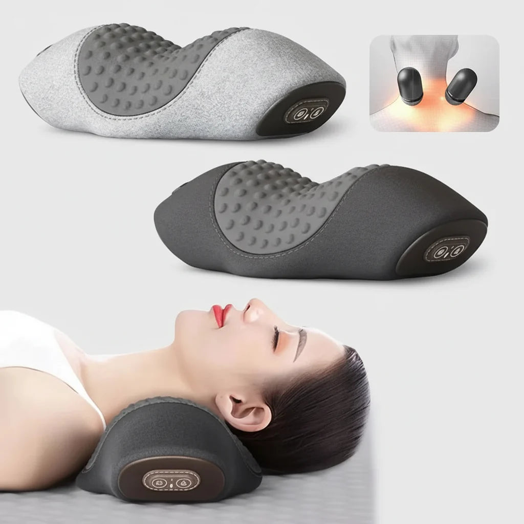 Heated Cervical Neck Massager Pillow – Carevitly Neck Support