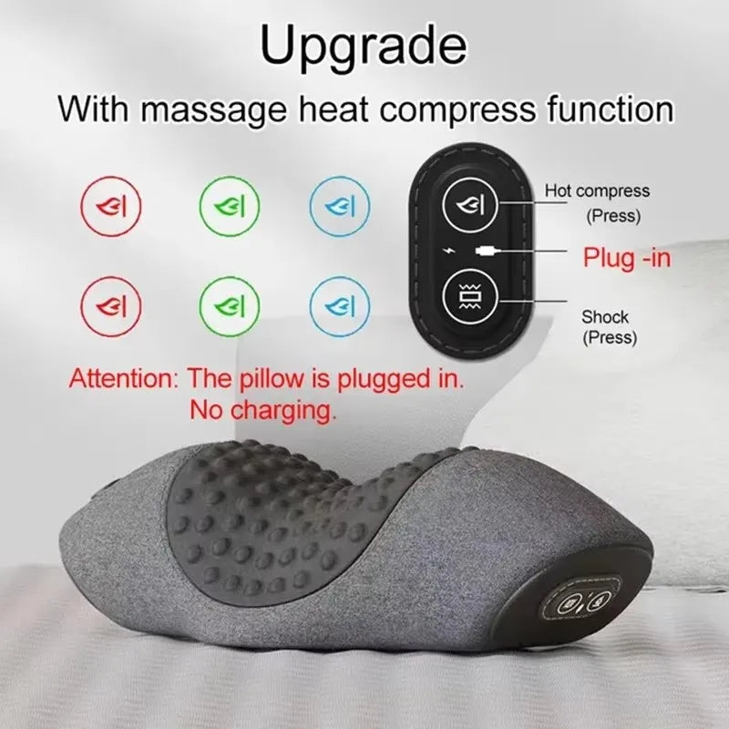 Heated Cervical Neck Massager Pillow – Carevitly Neck Support
