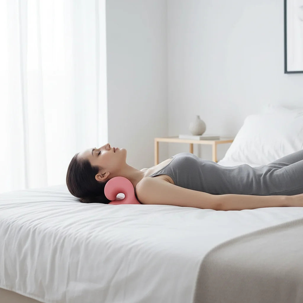 Carevitly-Neck Support Pillow for Alignment & Comfort