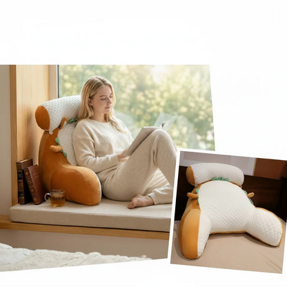 Ergonomic Reading Pillow for Adults with Cooling Cover & Back Support