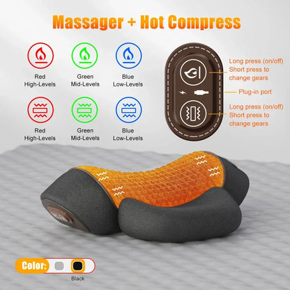Heated Cervical Neck Massager Pillow – Carevitly Neck Support