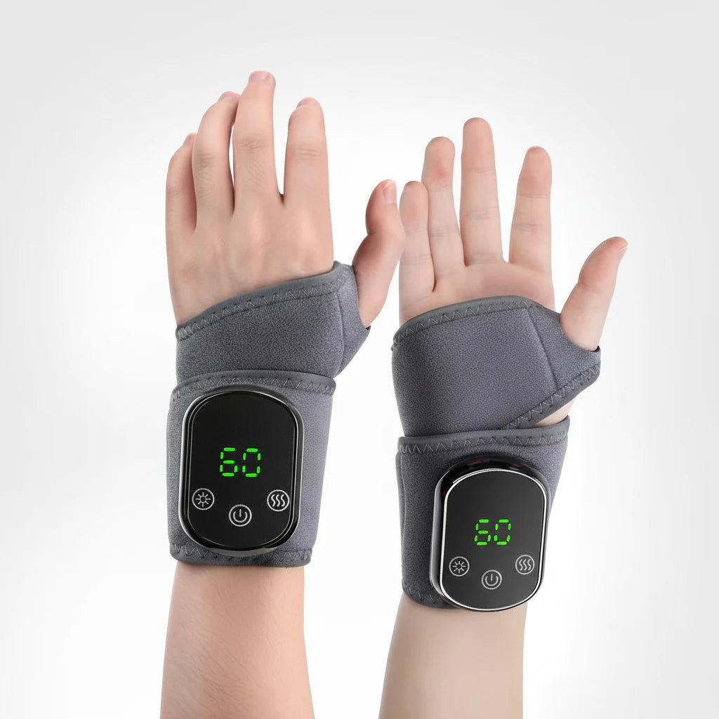 Electric Heated Wrist Brace with Gentle Vibration – Adjustable Comfort Wear