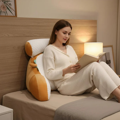 Ergonomic Reading Pillow for Adults with Cooling Cover & Back Support