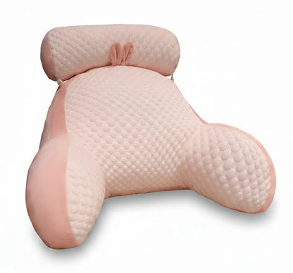 Ergonomic Reading Pillow for Adults with Cooling Cover & Back Support